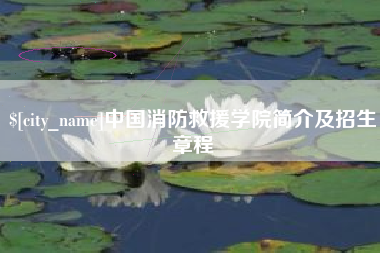仁寿中国消防救援学院简介及招生章程