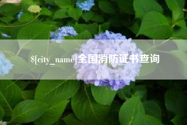 仁寿全国消防证书查询