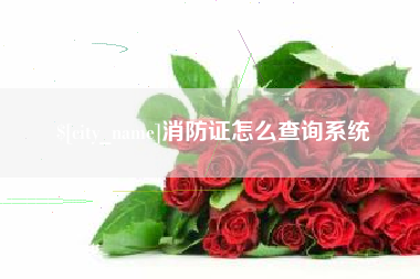 仁寿消防证怎么查询系统