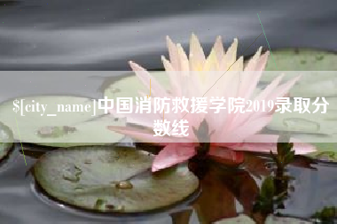 仁寿中国消防救援学院2019录取分数线