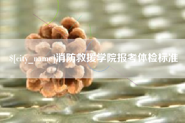 仁寿消防救援学院报考体检标准