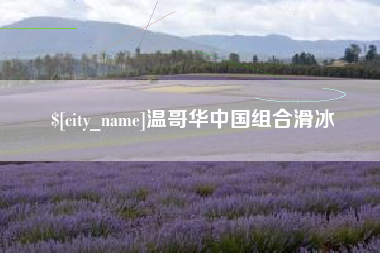 仁寿温哥华中国组合滑冰
