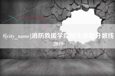 仁寿消防救援学院招生录取分数线2019