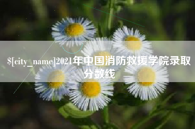 仁寿2021年中国消防救援学院录取分数线