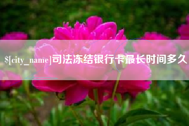 仁寿司法冻结银行卡最长时间多久