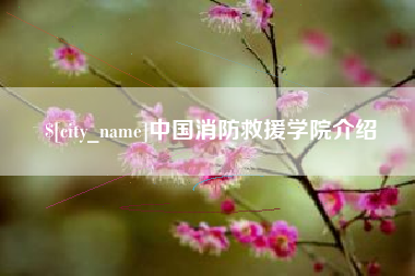 仁寿中国消防救援学院介绍
