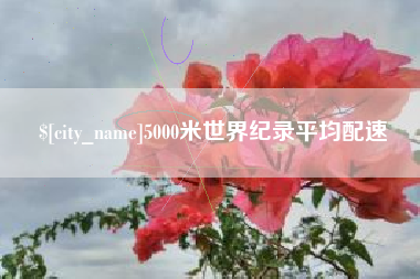 仁寿5000米世界纪录平均配速