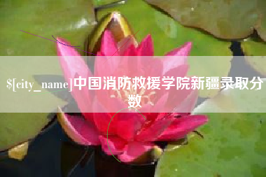 仁寿中国消防救援学院新疆录取分数