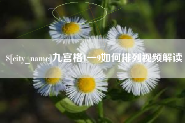 仁寿九宫格1一9如何排列视频解读