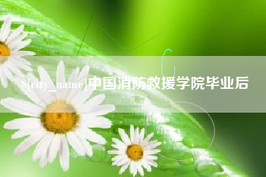 仁寿中国消防救援学院毕业后