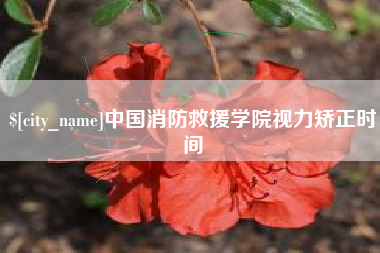 仁寿中国消防救援学院视力矫正时间