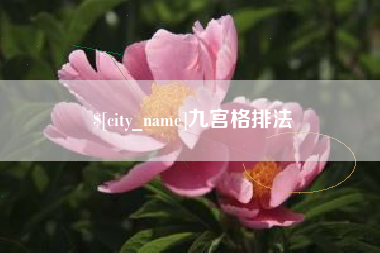 仁寿九宫格排法