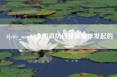 仁寿全国消防日是从哪年发起的