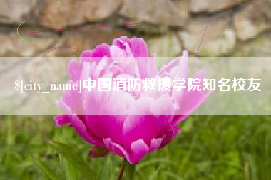 仁寿中国消防救援学院知名校友