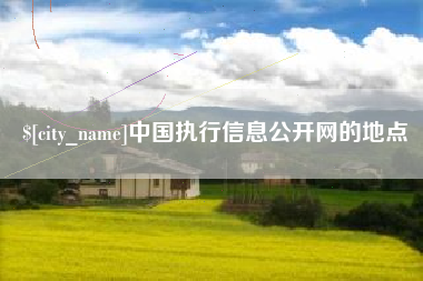 仁寿中国执行信息公开网的地点