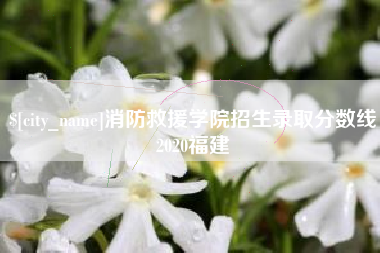 仁寿消防救援学院招生录取分数线2020福建